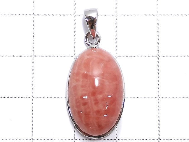 [Video][One of a kind] Rhodochrosite AAA- Pendant Silver925 NO.5