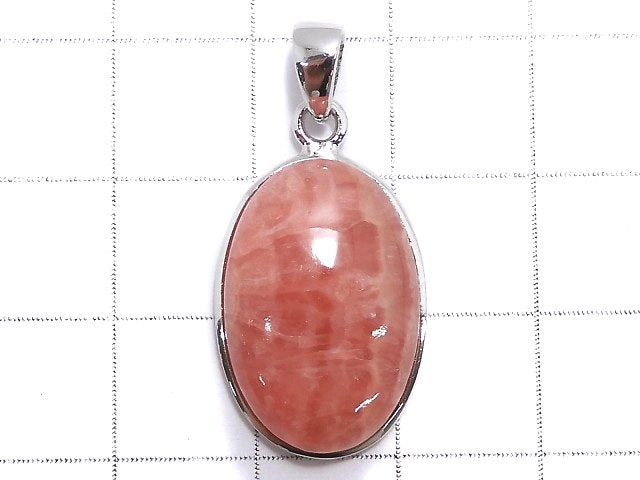 [Video][One of a kind] Rhodochrosite AAA- Pendant Silver925 NO.7