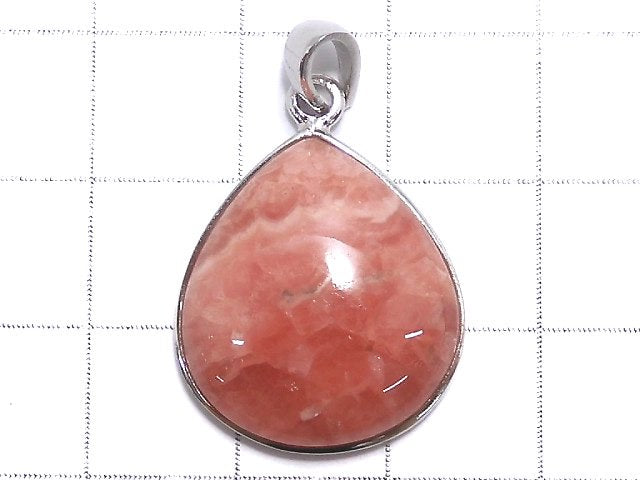 [Video][One of a kind] Rhodochrosite AAA- Pendant Silver925 NO.10