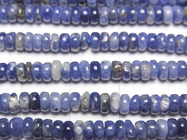 [Video] Sodalite AA Rondelle 4x4x2mm 1strand beads (aprx.15inch/37cm)