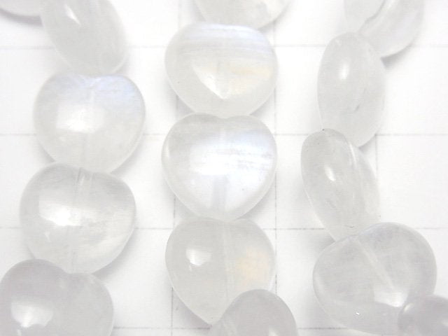 [Video] Royal Blue Moonstone AA+ Vertical Hole Heart Shape 10mm, 11mm, 12mm Bracelet