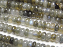 [Video]Labradorite AA Rondelle 4x4x2mm 1strand beads (aprx.15inch/37cm)