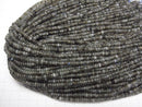[Video]Labradorite AA Rondelle 4x4x2mm 1strand beads (aprx.15inch/37cm)