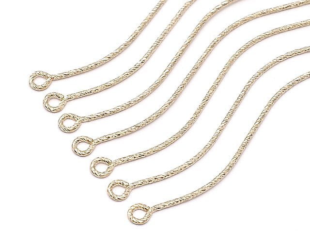 Tige à Œil 14KGF [0.75x42.5mm] Scintillante 1 pièce