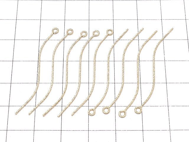 Tige à Œil 14KGF [0.75x42.5mm] Scintillante 1 pièce