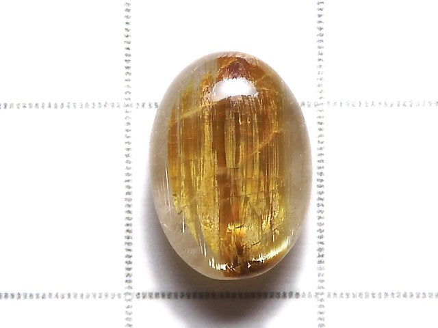 [Video][One of a kind] High Quality Rutilated Quartz AAA Cabochon 1pc NO.192