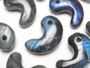 [Video]Labradorite AA Comma Shaped Bead 30x20mm 1pc