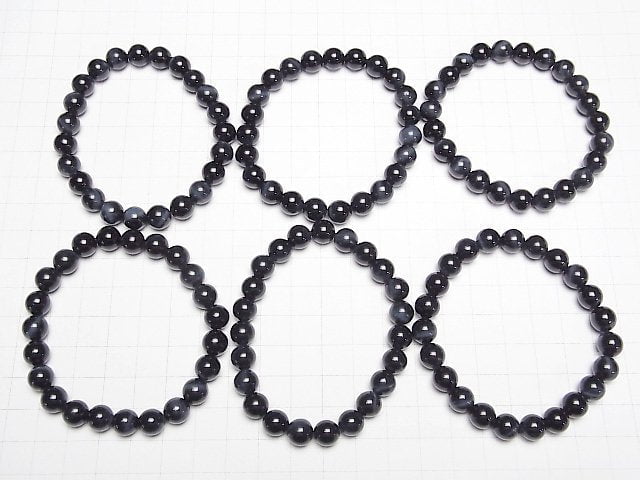 [Video] High Quality Blue Tiger's Eye AAA Round 8mm Bracelet