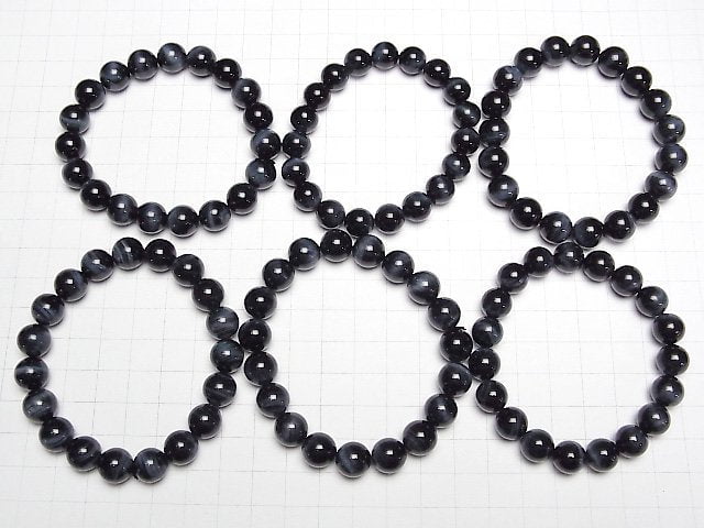 [Video] High Quality Blue Tiger's Eye AAA Round 10mm Bracelet