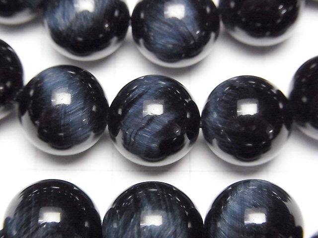 [Video] High Quality Blue Tiger's Eye AAA Round 12mm Bracelet