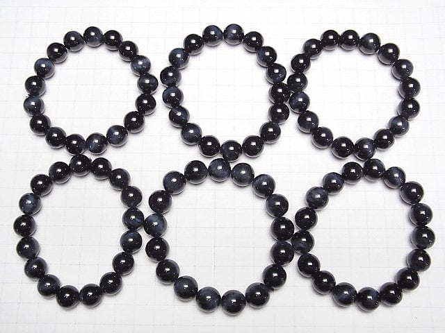 [Video] High Quality Blue Tiger's Eye AAA Round 12mm Bracelet