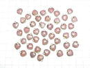 [Video] Pink Opal Heart cut charm, gold color, 3pcs