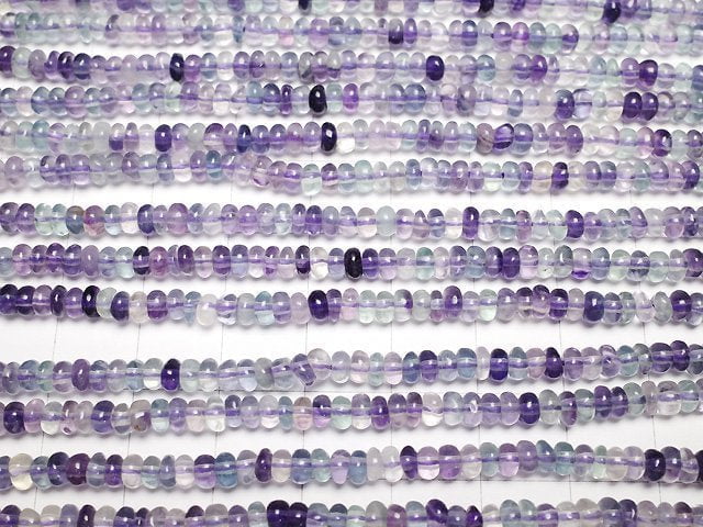 [Video] Purple Fluorite AA++ Rondelle 4x4x2mm 1strand beads (aprx.15inch/37cm)