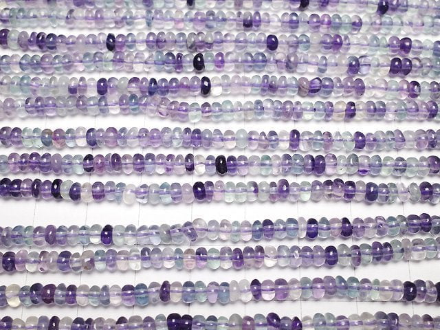 [Video] Purple Fluorite AA++ Roundel 4x4x2mm 1strand beads (aprx.15inch/37cm)