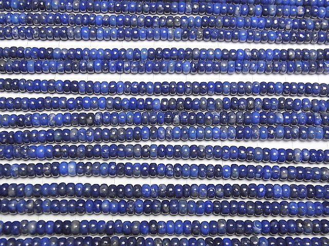 [Video] Lapislazuli AA+ Roundel 4x4x2mm 1strand beads (aprx.15inch/37cm)