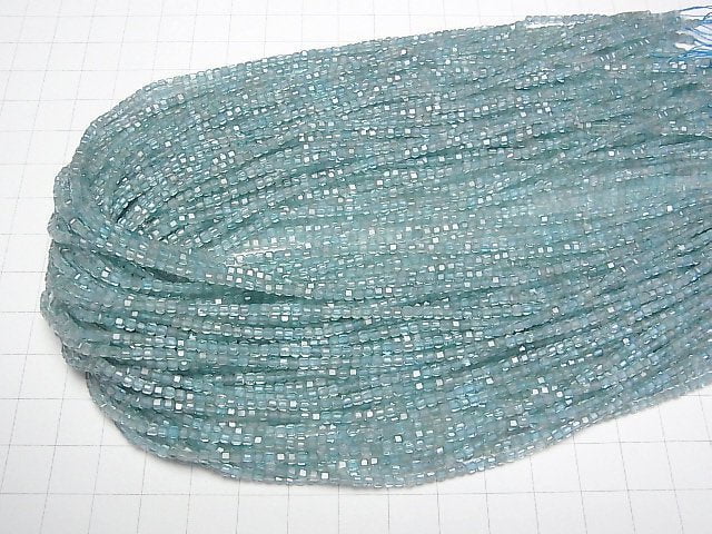 [Video]High Quality! Apatite AA++ Cube Shape 2x2x2mm 1strand beads (aprx.15inch/37cm)