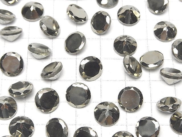 [Video]Pyrite Loose stone Round Faceted 10x10mm 1pc