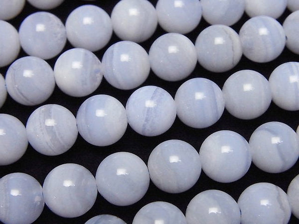 [Video]Blue Lace Agate AA+ Round 8.5mm half or 1strand beads (aprx.14inch/35cm)
