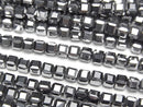 [Video]High Quality! Terahertz Cube Shape 3x3x3mm 1strand beads (aprx.15inch/37cm)