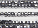 [Video]High Quality! Terahertz Cube Shape 3x3x3mm 1strand beads (aprx.15inch/37cm)
