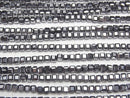 [Video]High Quality! Terahertz Cube Shape 3x3x3mm 1strand beads (aprx.15inch/37cm)