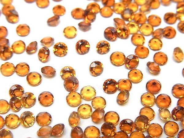 [Video]High Quality Madeira Citrine AAA Loose stone Round Faceted 3x3mm 10pcs