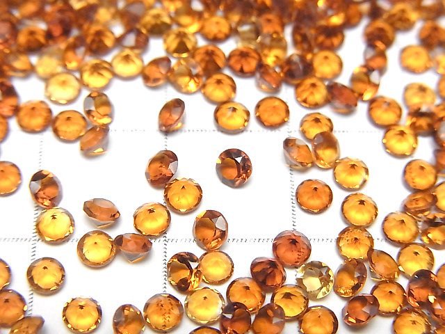 [Video]High Quality Madeira Citrine AAA Loose stone Round Faceted 3x3mm 10pcs