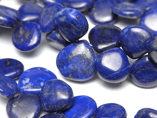 [Video] Lapislazuli AA++ Chestnut (Smooth) 1strand beads (aprx.7inch/18cm)