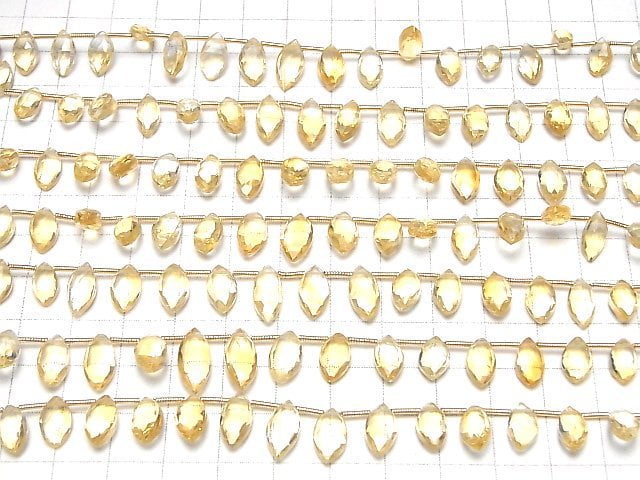 [Video]High Quality Citrine AAA Marquise Faceted Briolette half or 1strand (20pcs)