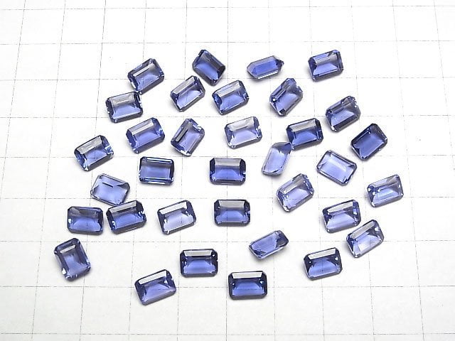 [Video]High Quality color change Fluorite AAA Loose stone Rectangle Faceted 8x6x4mm 1pc