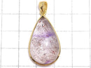 [Video][One of a kind] High Quality Elestial Quartz AAA- Pendant 18KGP NO.59