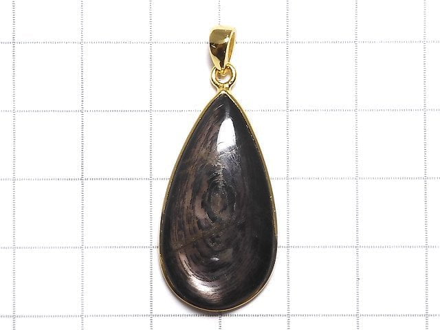 [Video][One of a kind] Hypersthene AAA Pendant 18KGP NO.17