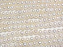 [Video] Fresh Water Pearl AA++ Potato 3.5-4mm White 1strand beads (aprx.14inch/35cm)