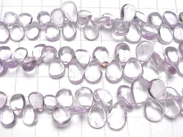 [Video]High Quality Pink Amethyst AAA- Pear shape (Smooth) half or 1strand beads (aprx.7inch/18cm)