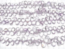 [Video]High Quality Pink Amethyst AAA- Pear shape (Smooth) half or 1strand beads (aprx.7inch/18cm)