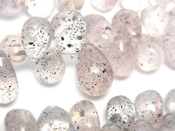 [Video] Micain Rose Quartz Drop (Smooth) half or 1strand beads (aprx.7inch/18cm)
