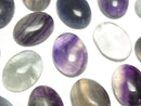 [Video] Multicolor Fluorite AA Oval Cabochon 16x12mm 5pcs
