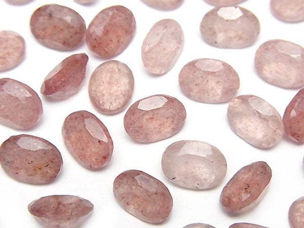 [Video]High Quality Pink Epidote AA++ Loose stone Oval Faceted 8x6mm 5pcs