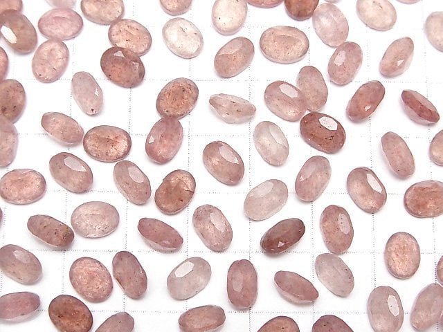 [Video]High Quality Pink Epidote AA++ Loose stone Oval Faceted 8x6mm 5pcs