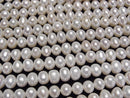 [Video] Fresh Water Pearl AA++ Potato 6-7mm White 1strand beads (aprx.14inch/34cm)