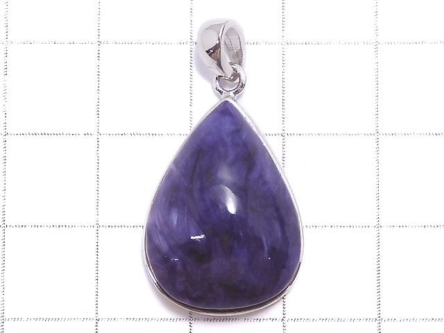 [Video][One of a kind] Charoite AAA Pendant Silver925 NO.41
