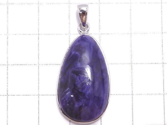 [Video][One of a kind] Charoite AAA Pendant Silver925 NO.46