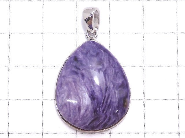 [Video][One of a kind] Charoite AAA Pendant Silver925 NO.48