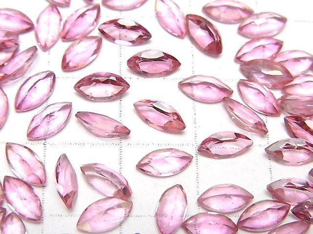 [Video]High Quality Pink Topaz AAA Loose stone Marquise Faceted 8x4mm 5pcs