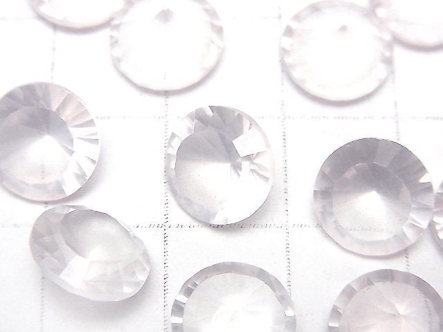 [Video]High Quality Rose Quartz AAA Loose stone Round Concave Cut 10x10mm 1pc