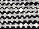 [Video] White Shell AAA Flower Motif 13x13x3mm 1/4 or 1strand beads (aprx.15inch/38cm)