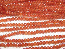[Video]High Quality! Carnelian AAA Faceted Round 2mm 1strand beads (aprx.15inch/38cm)