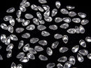 [Video]High Quality Natural White Zircon AAA Loose Stone Pear Shape Faceted 5x3mm 5pcs
