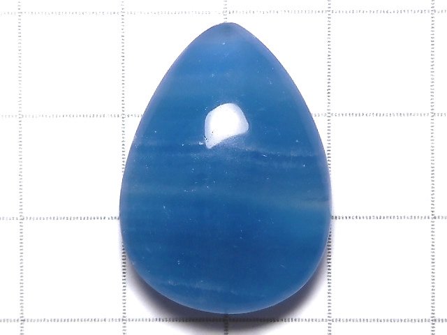 [Video][One of a kind] Natural Blue Calcite AAA Cabochon 1pc NO.177