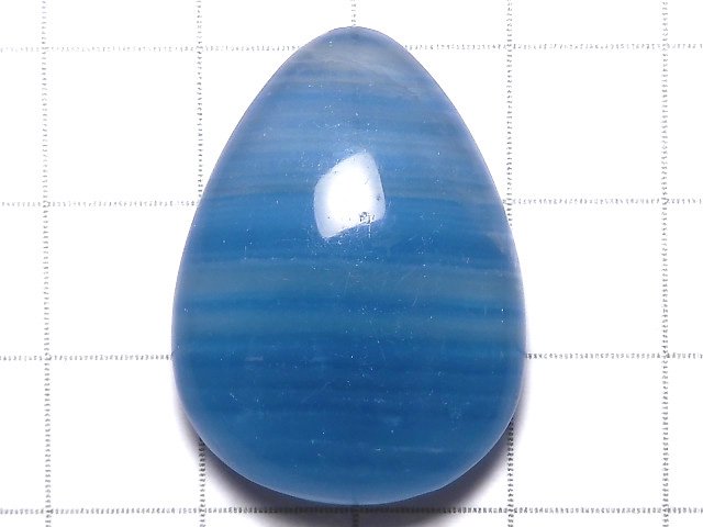 [Video][One of a kind] Natural Blue Calcite AAA Cabochon 1pc NO.180